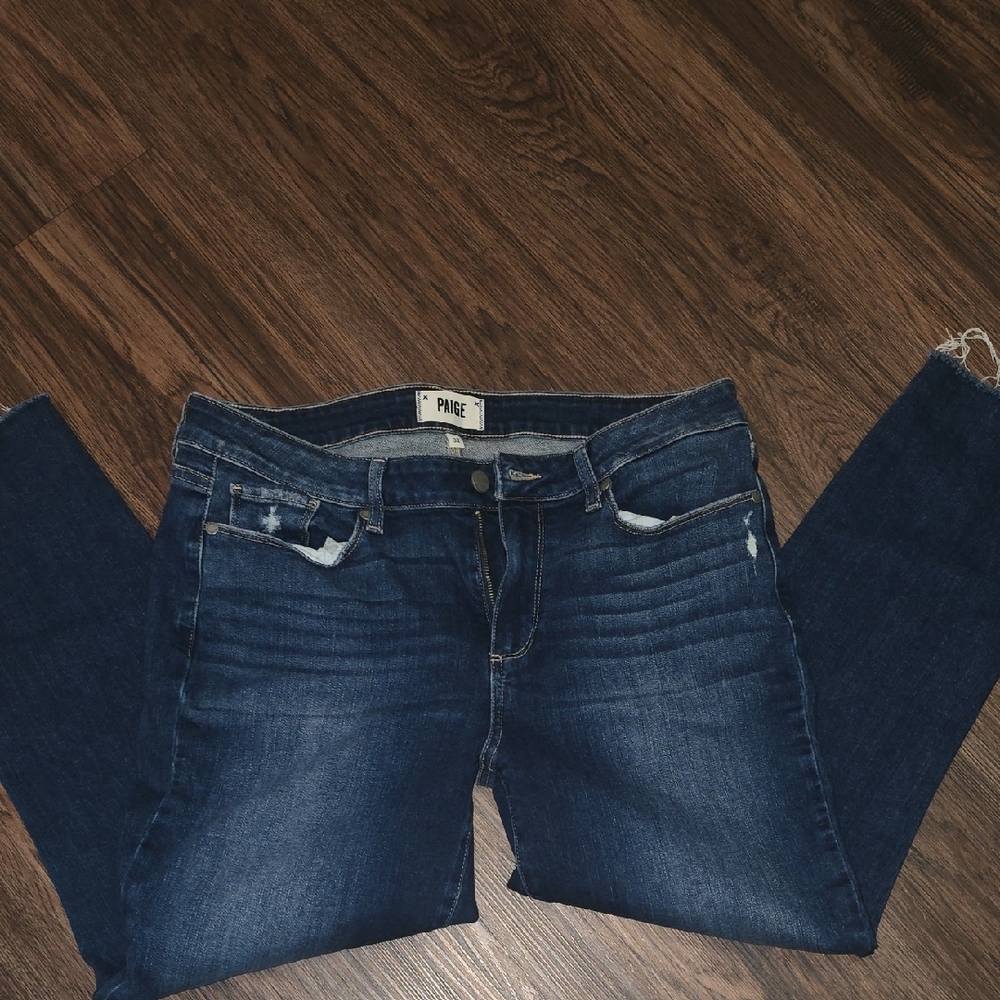 PAIGE Brand Kylie Crop Raw Hem Skinny Jeans